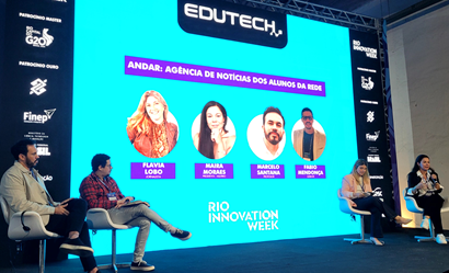 MultiRio na Rio Innovation Week 2024 com a Agência de Notícias dos Alunos da Rede 